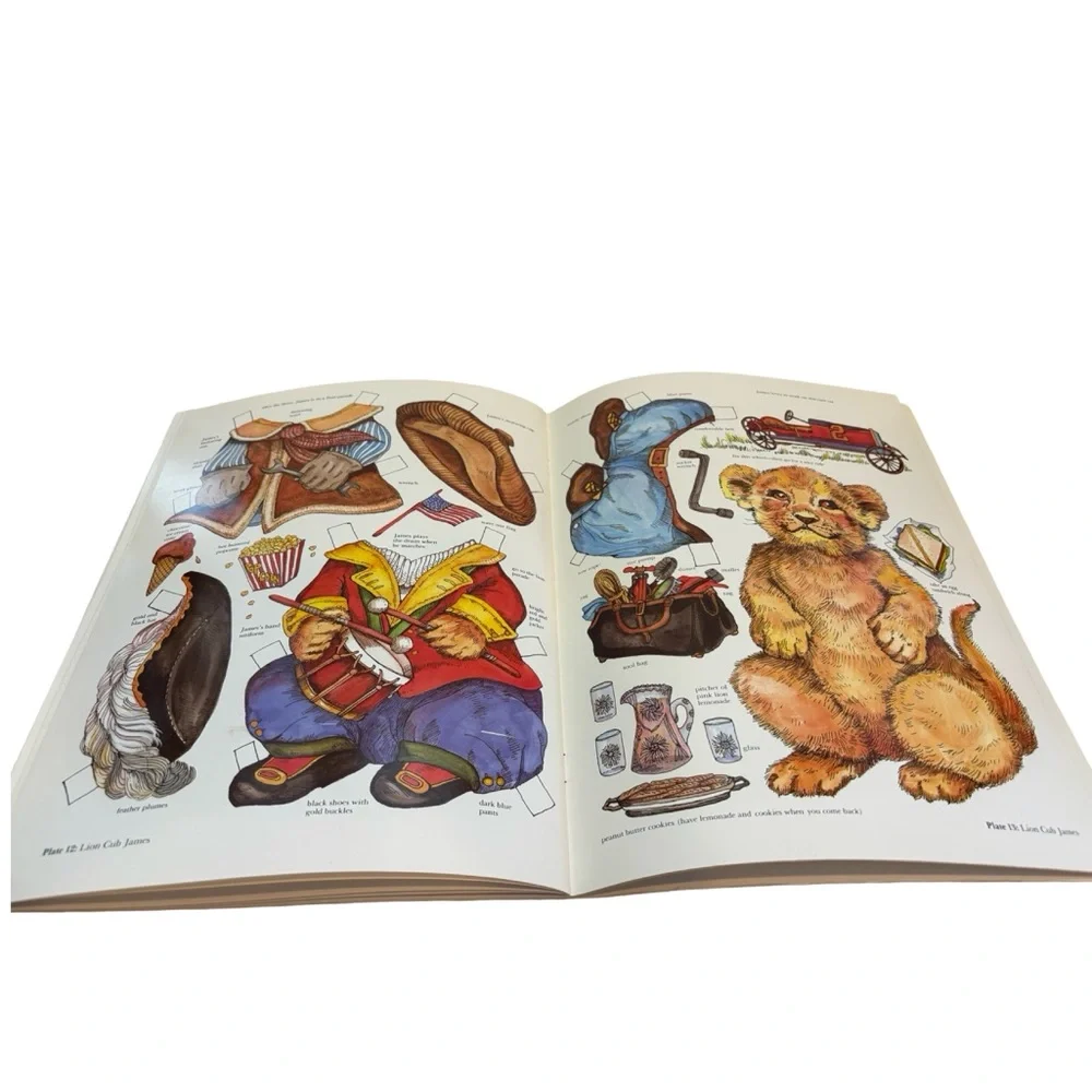 Vintage 1986 Victorian Pets Paper Dolls in Full Color Evelyn Gathings Dover Book